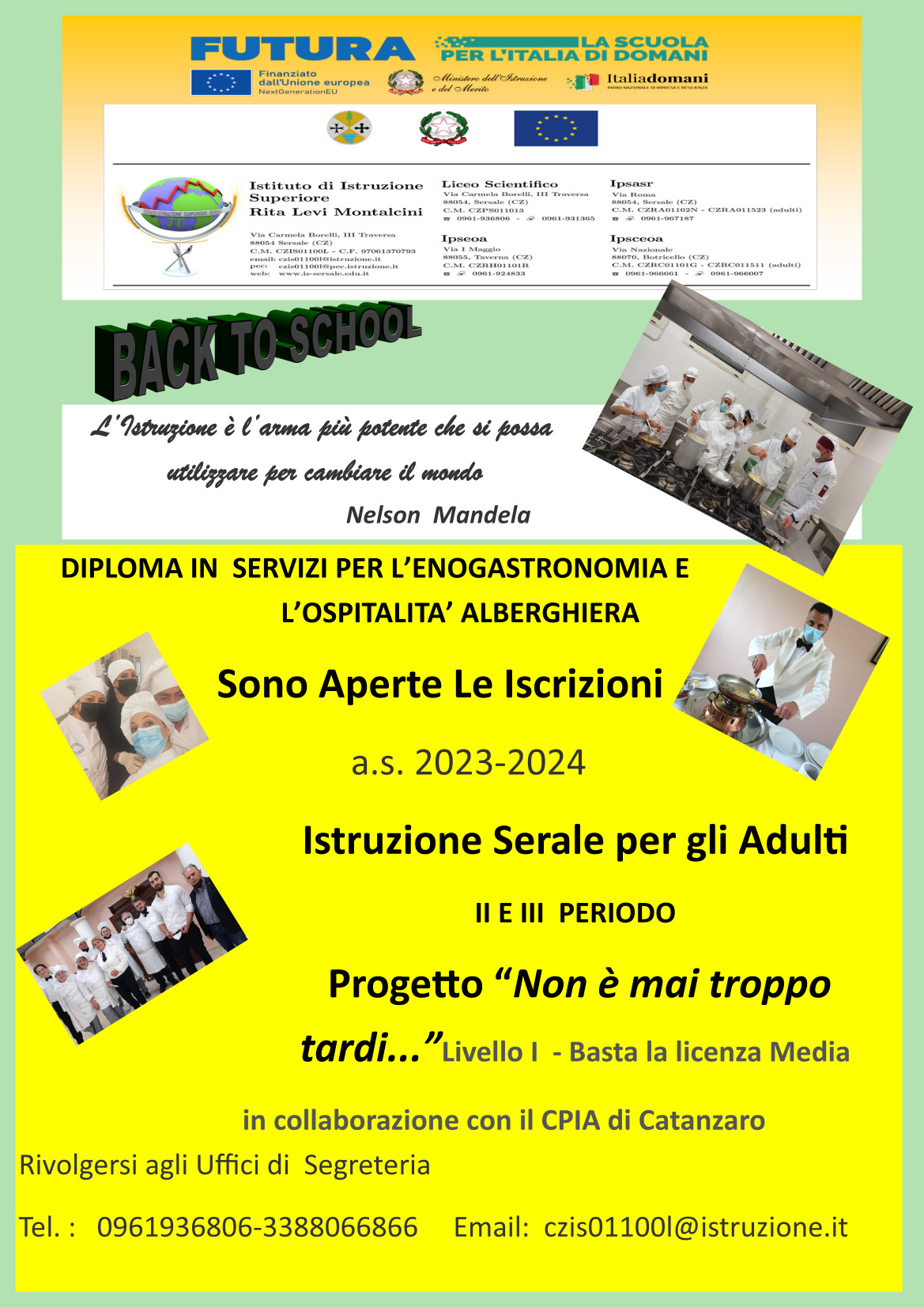 Locandina serale